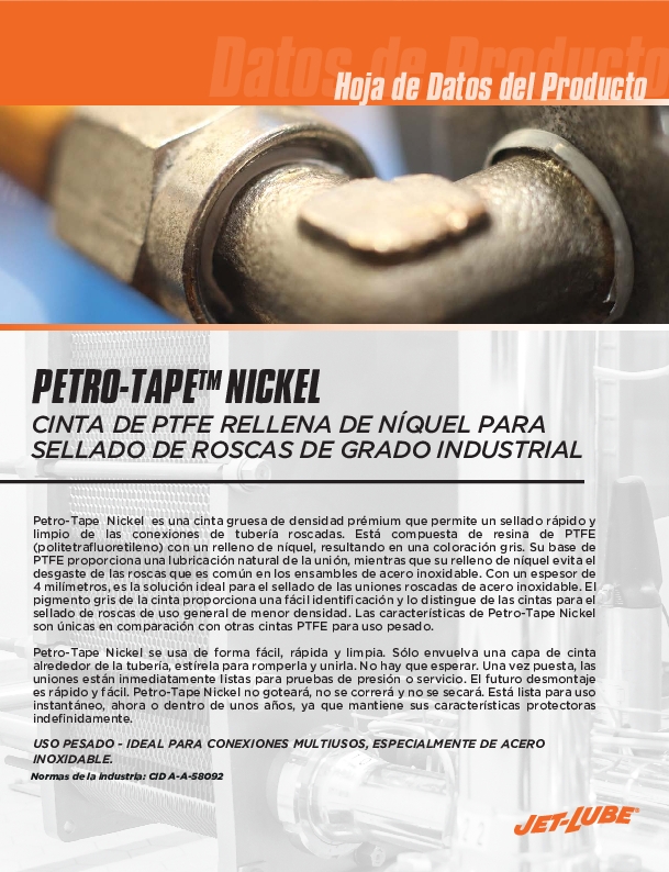 PDS_Petro-Tape Nickel_Spanish