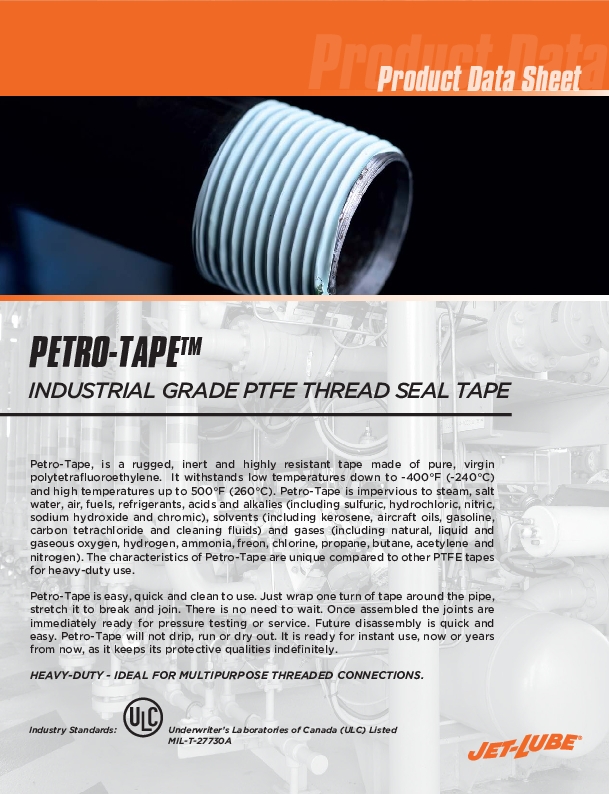 Petro-Tape Product Data Sheet (PDS)